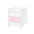 Letto MAXI PLUS NEW white+orchid pink /mobiletto multifunzionale/
